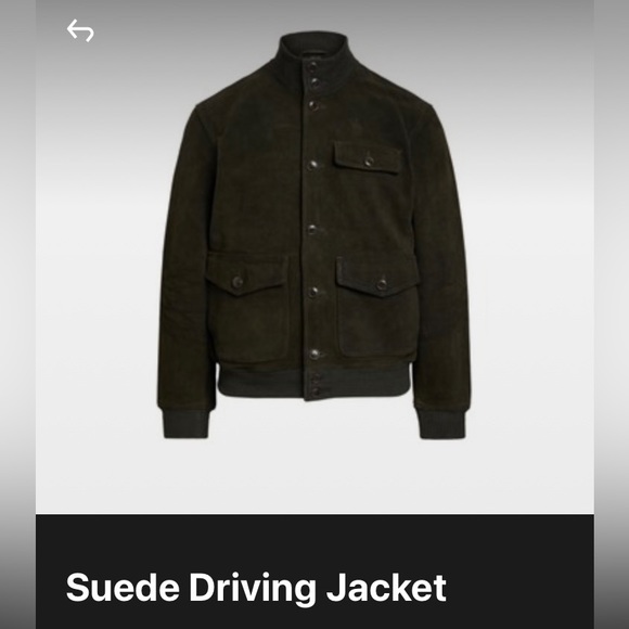 RALPH LAUREN SUEDE DRIVING JACKET